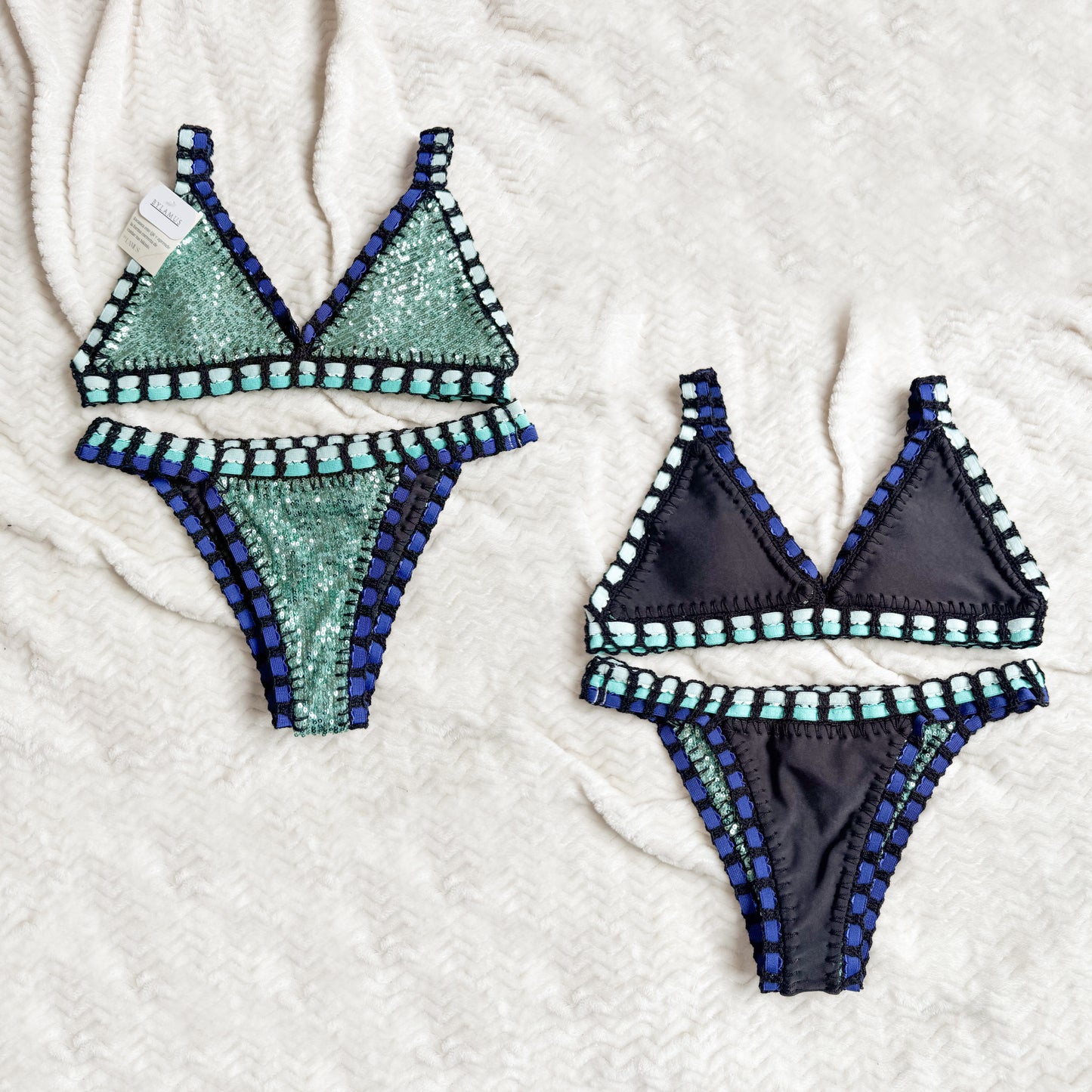 Noche en el mar (lentejuelas) + dargreen