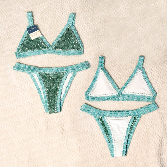 Tortuga (lentejuelas) + Cristalino